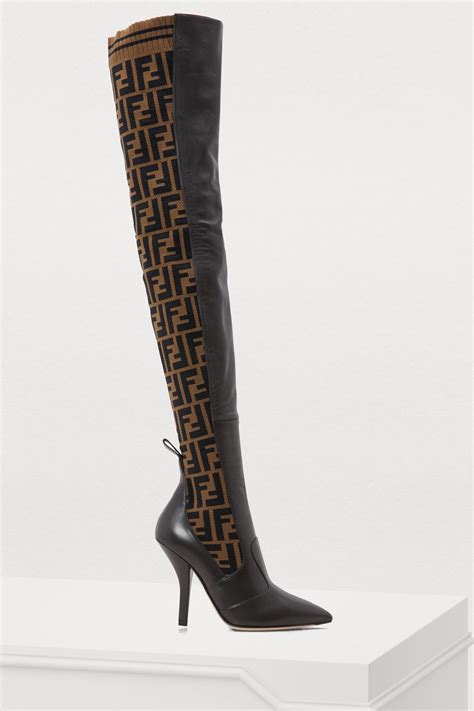 fendi thigh high boots